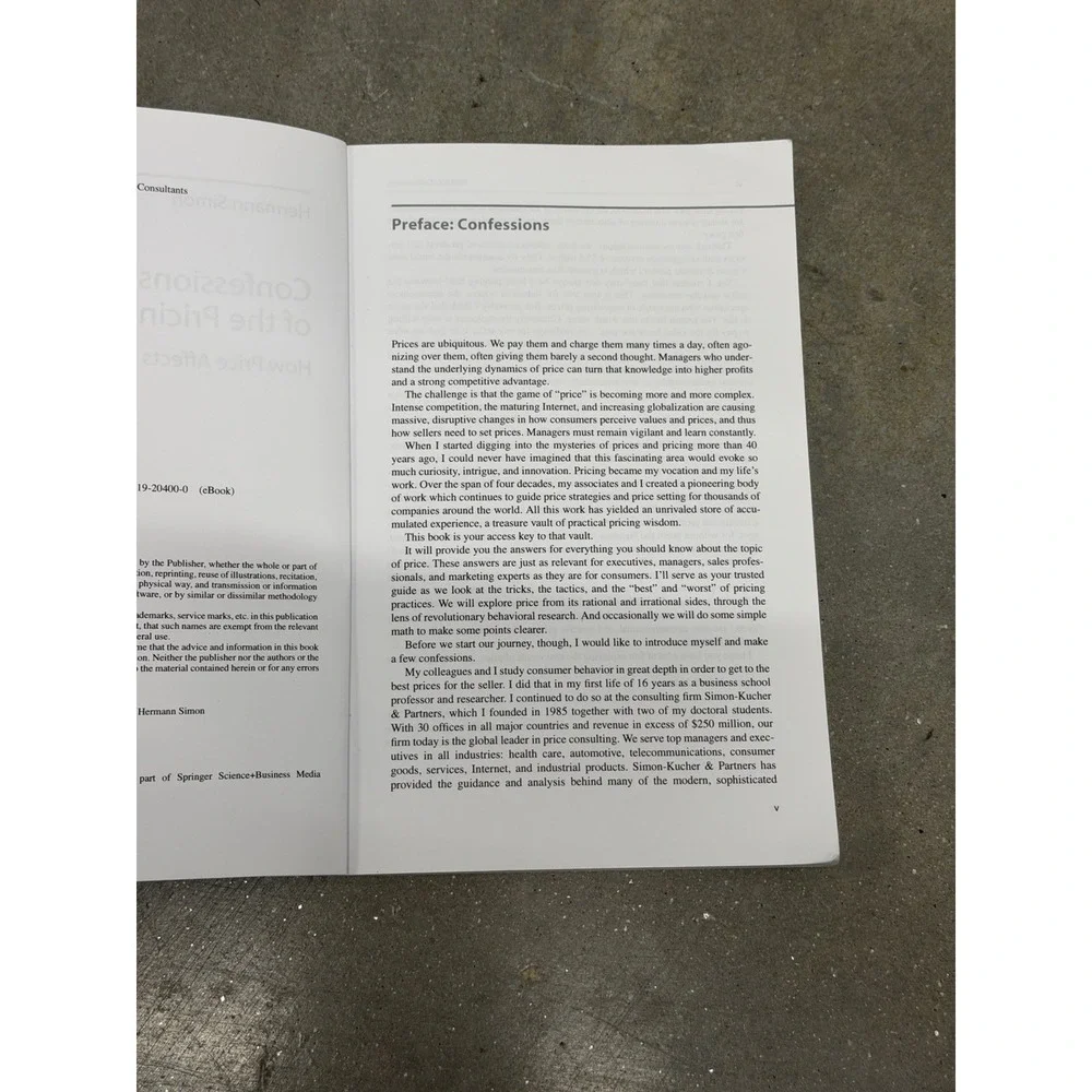 Confessions of the Pricing Man: How Price Affects Everything by Hermann Simon